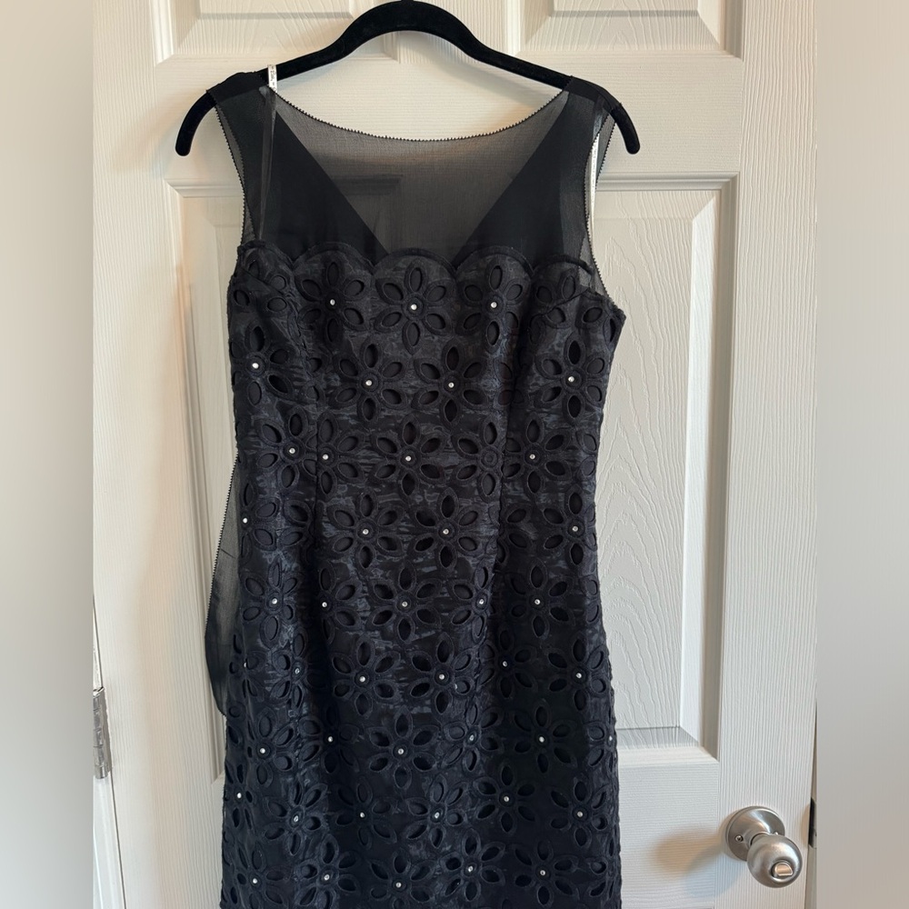 Lilly Pulitzer Fulton Dress, Black Daises with Rhinestone, Size 2